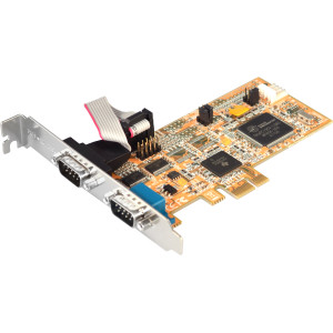 2-Port RS-232 PCI Express Card, Support Power Over Pin-9